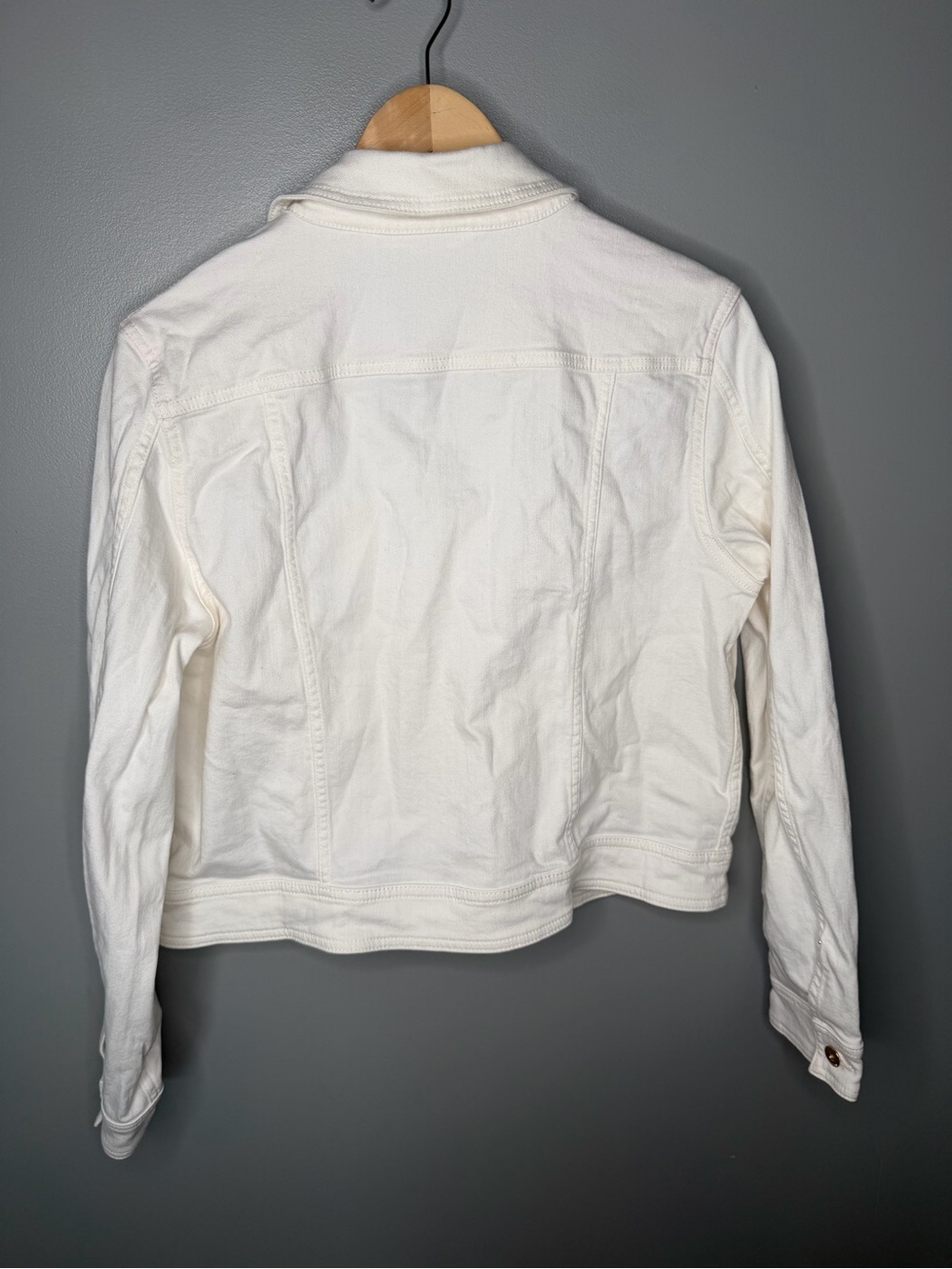 Kate Spade New York Classic Denim Jacket - White - Picture 7 of 12
